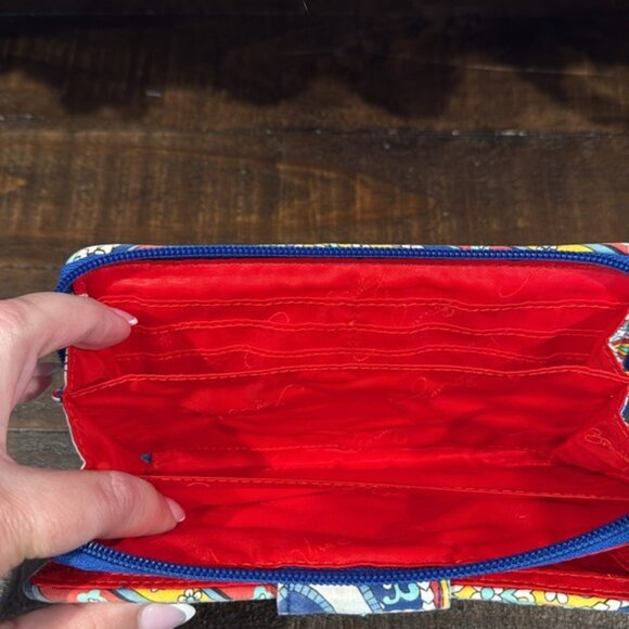 Vera Bradley Turn-lock Wallet/Clutch (Marina Paisley)(#10913-141) EUC - Picture 6 of 7